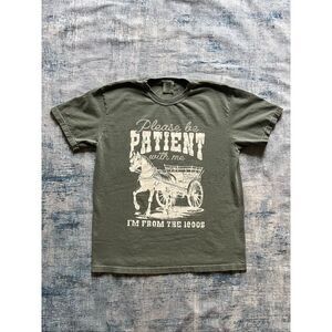 Comfort Colors Faded Green From The 1900s Novelty Tee Large